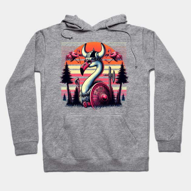 Viking Flamingo V6 Hoodie by LarsonBrosSupplyCo